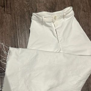 White zara trousers